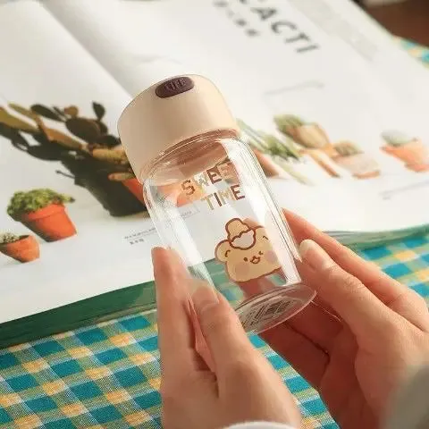 150/400ml KShoppu Mini Kawaii Glass Water Bottle