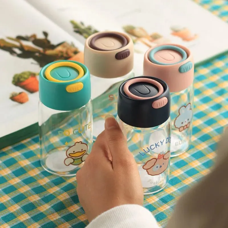 150/400ml KShoppu Mini Kawaii Glass Water Bottle