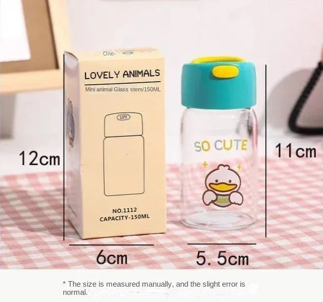 150/400ml KShoppu Mini Kawaii Glass Water Bottle