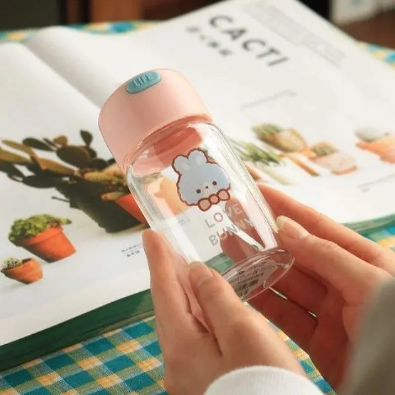 150/400ml KShoppu Mini Kawaii Glass Water Bottle