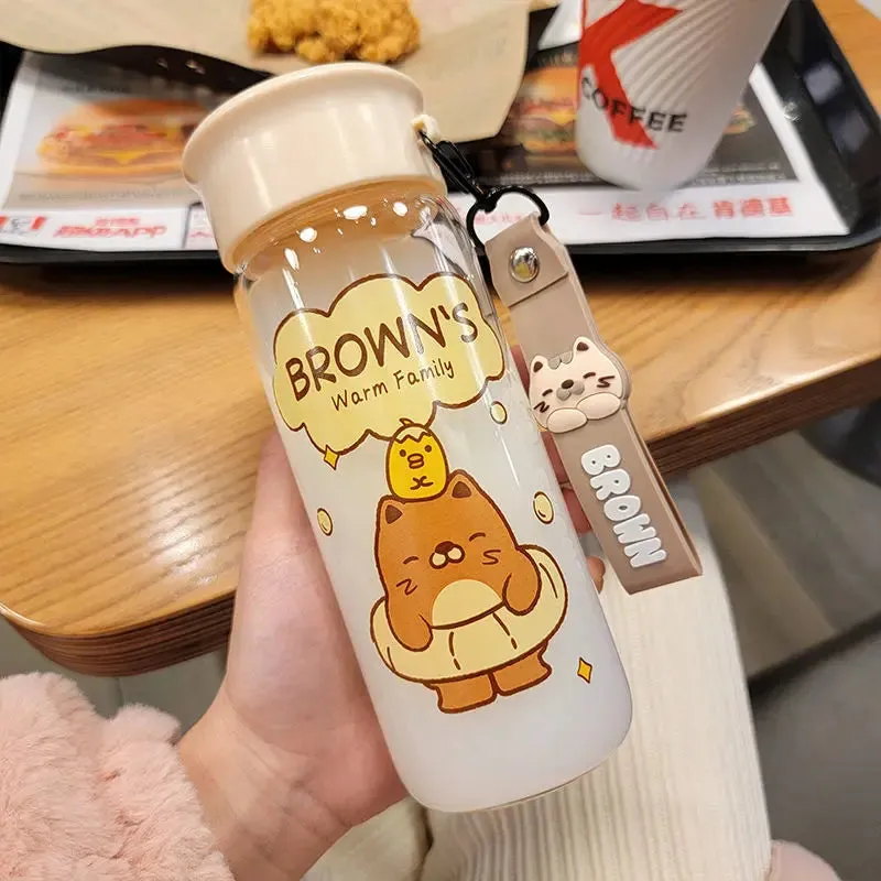 150/400ml KShoppu Mini Kawaii Glass Water Bottle