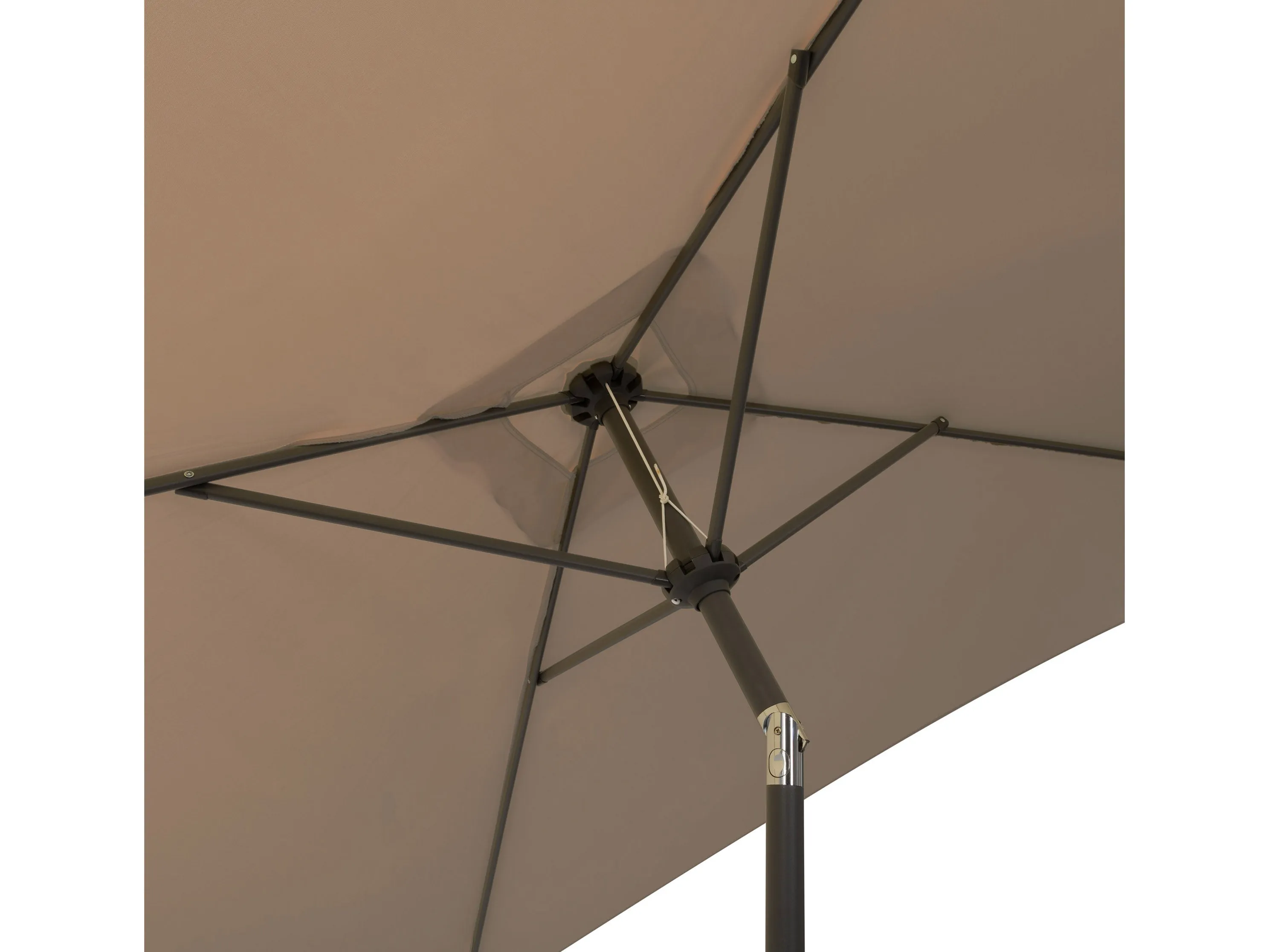 9ft Square Brown Patio Umbrella