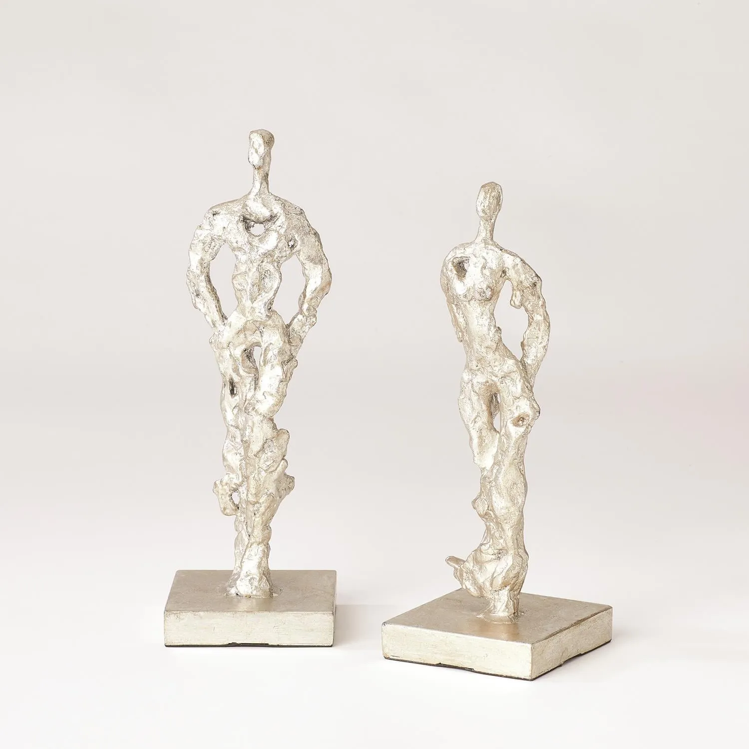 Abstract Man & Woman Sculpture Set