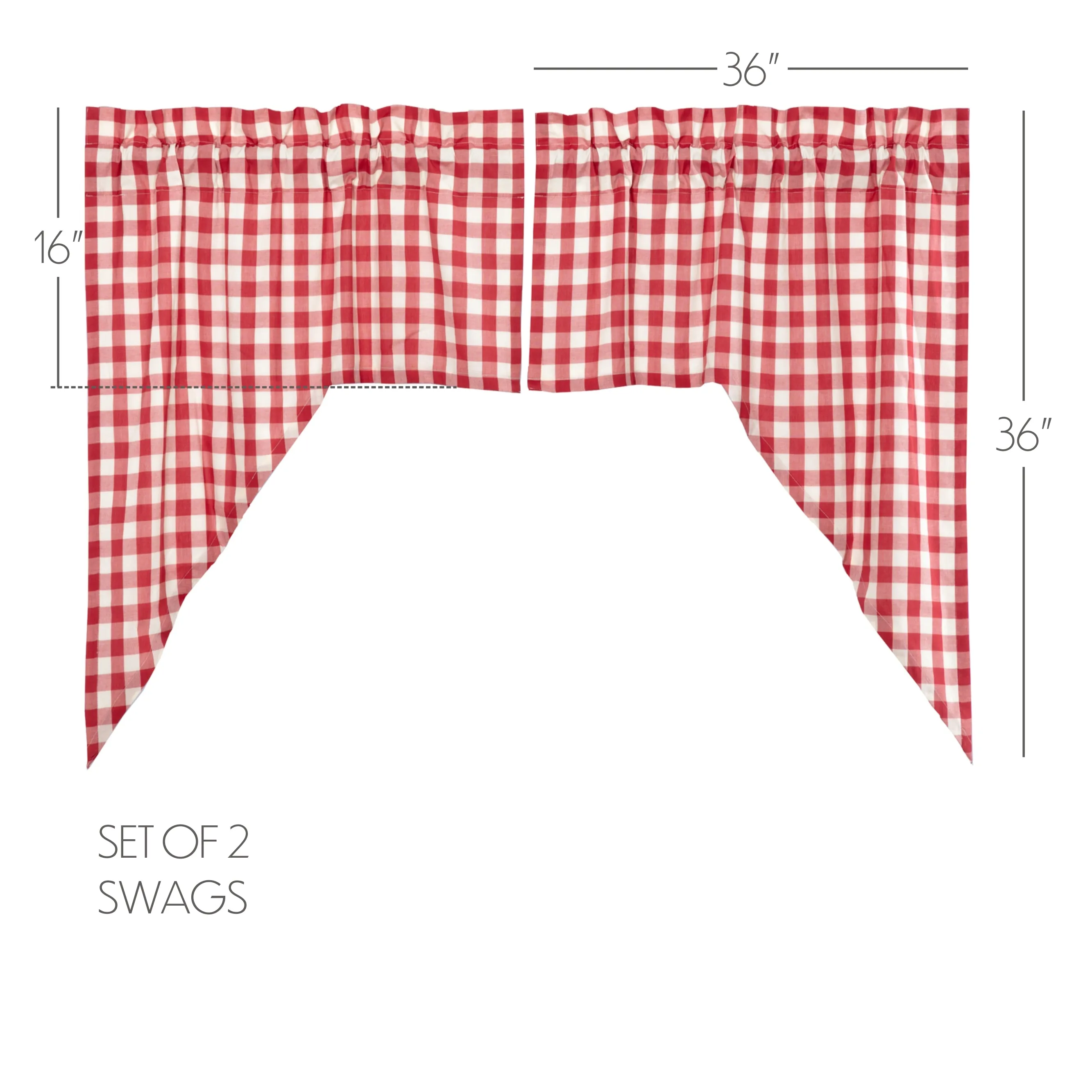 Annie Buffalo Check Swag Set of 2