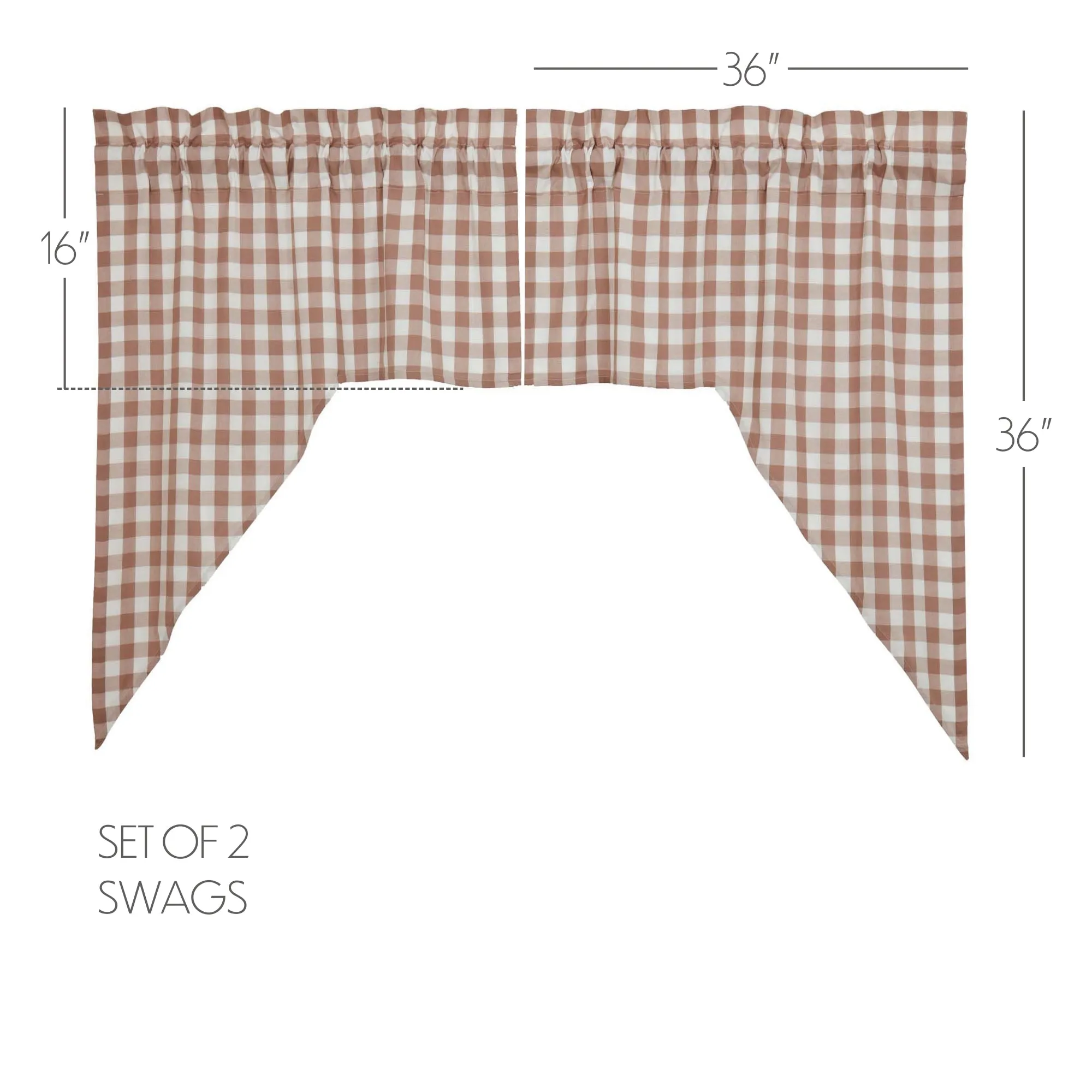 Annie Buffalo Check Swag Set of 2
