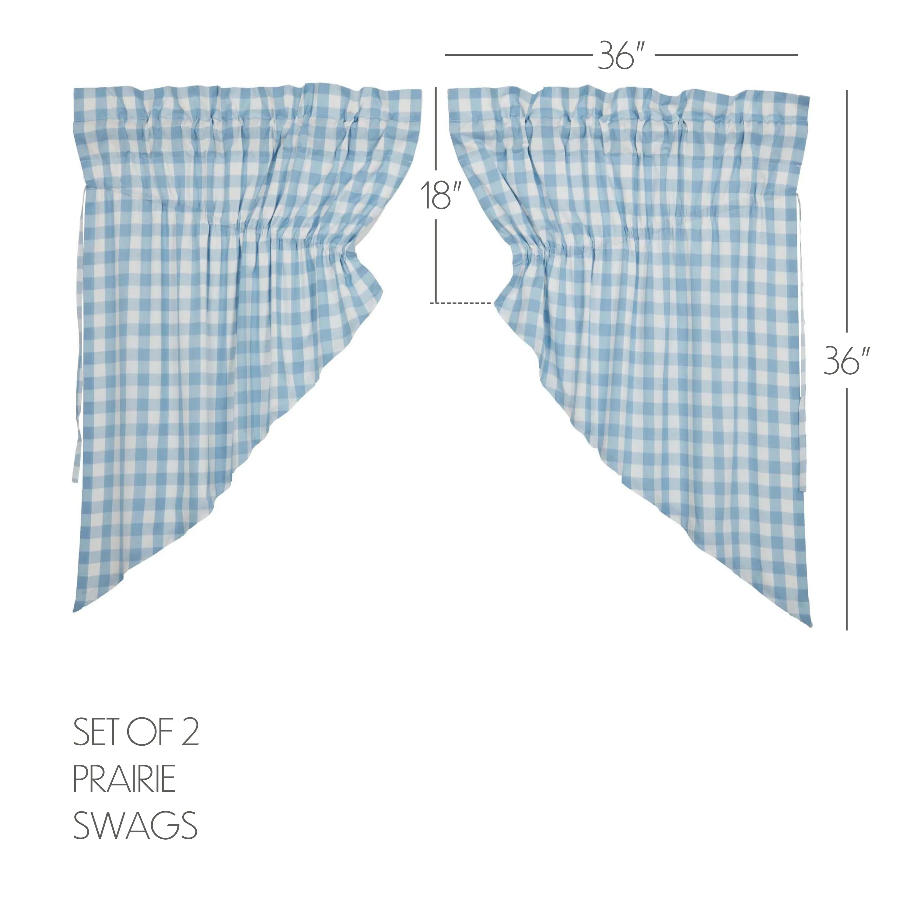 Annie Buffalo Check Swag Set of 2