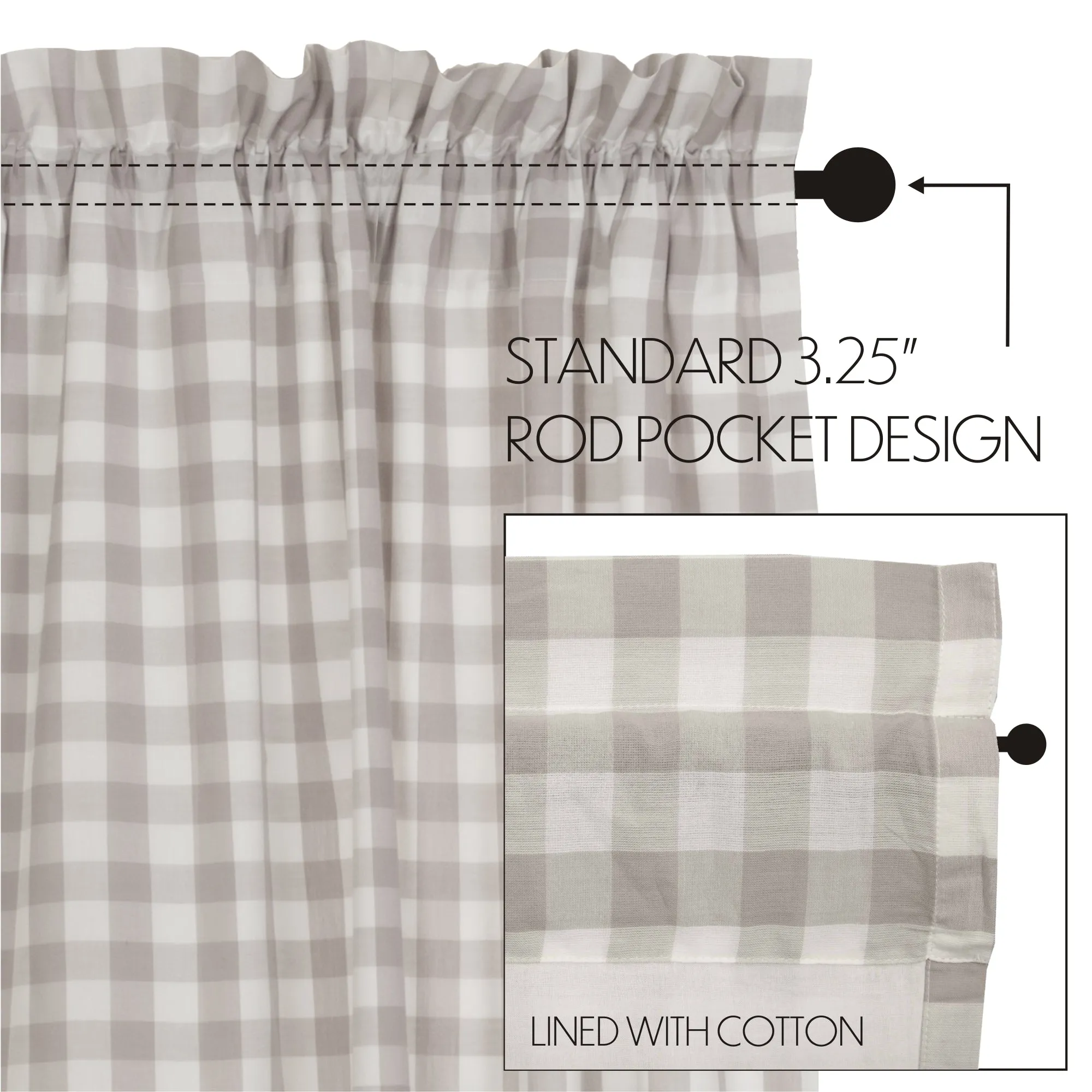 Annie Buffalo Check Swag Set of 2