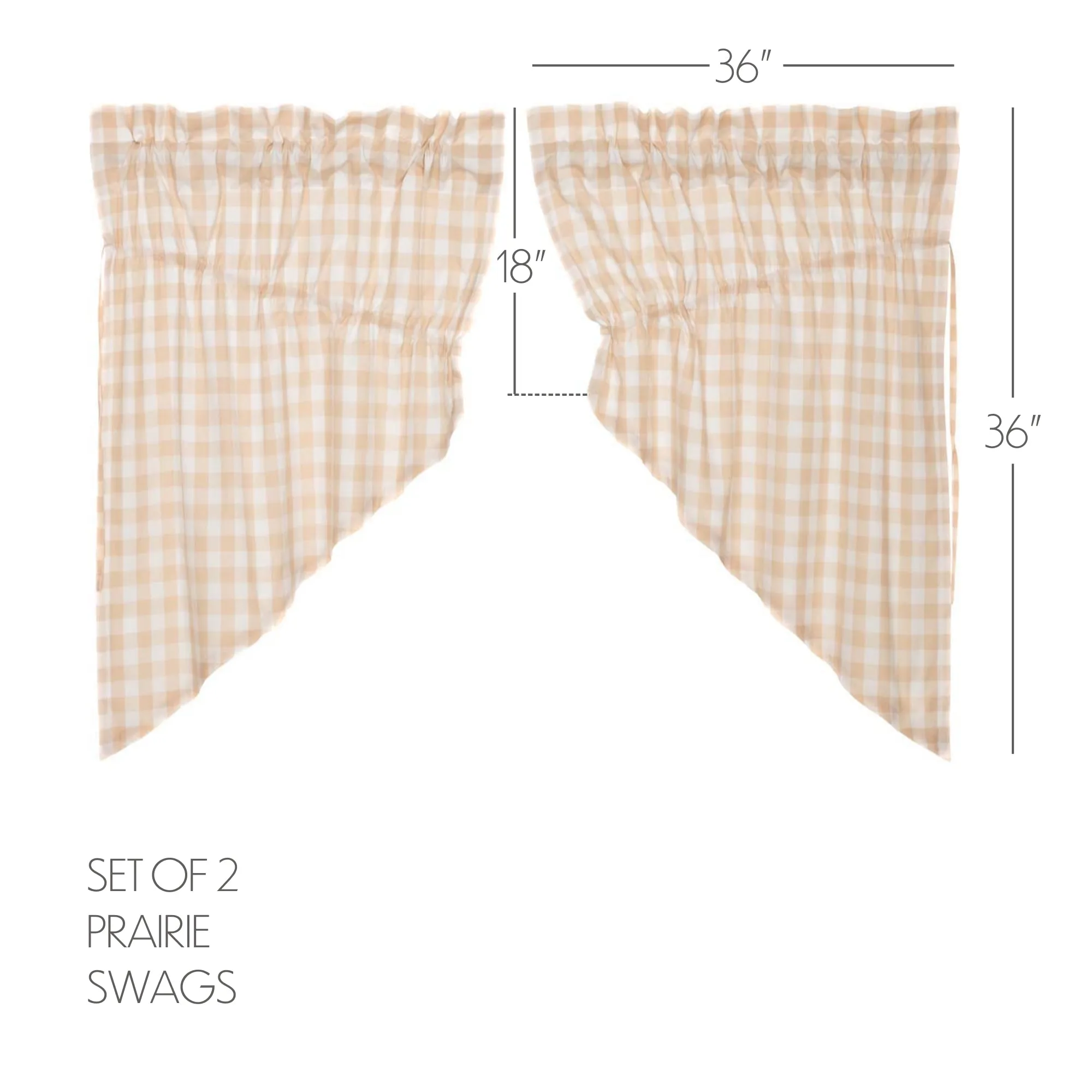 Annie Buffalo Check Swag Set of 2
