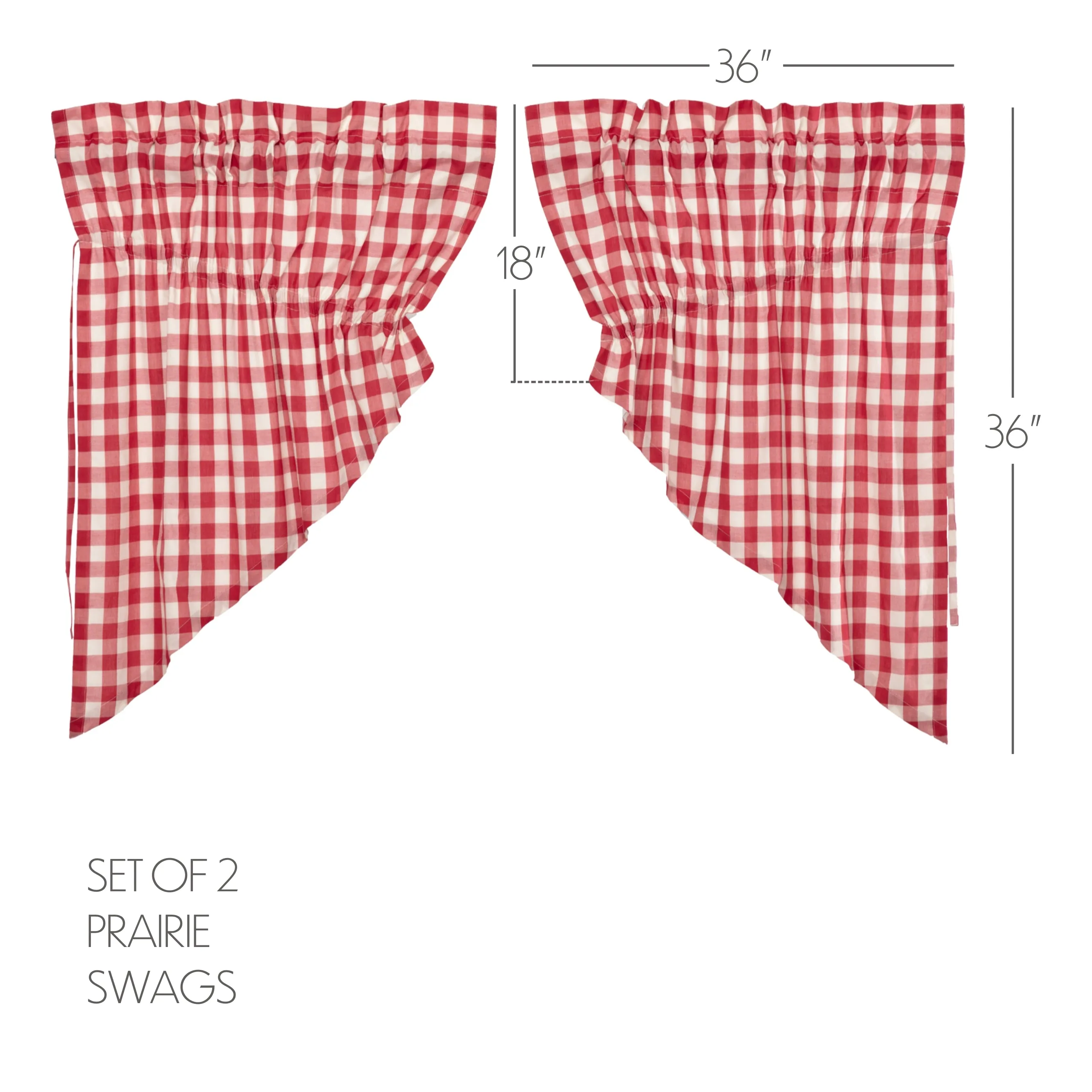 Annie Buffalo Check Swag Set of 2