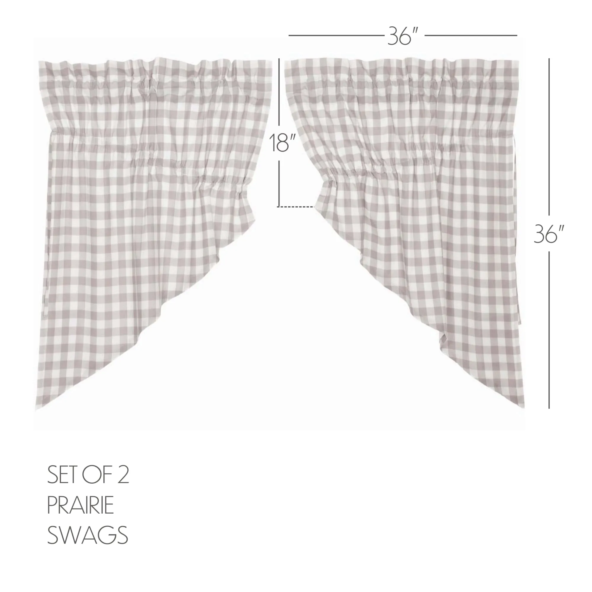 Annie Buffalo Check Swag Set of 2