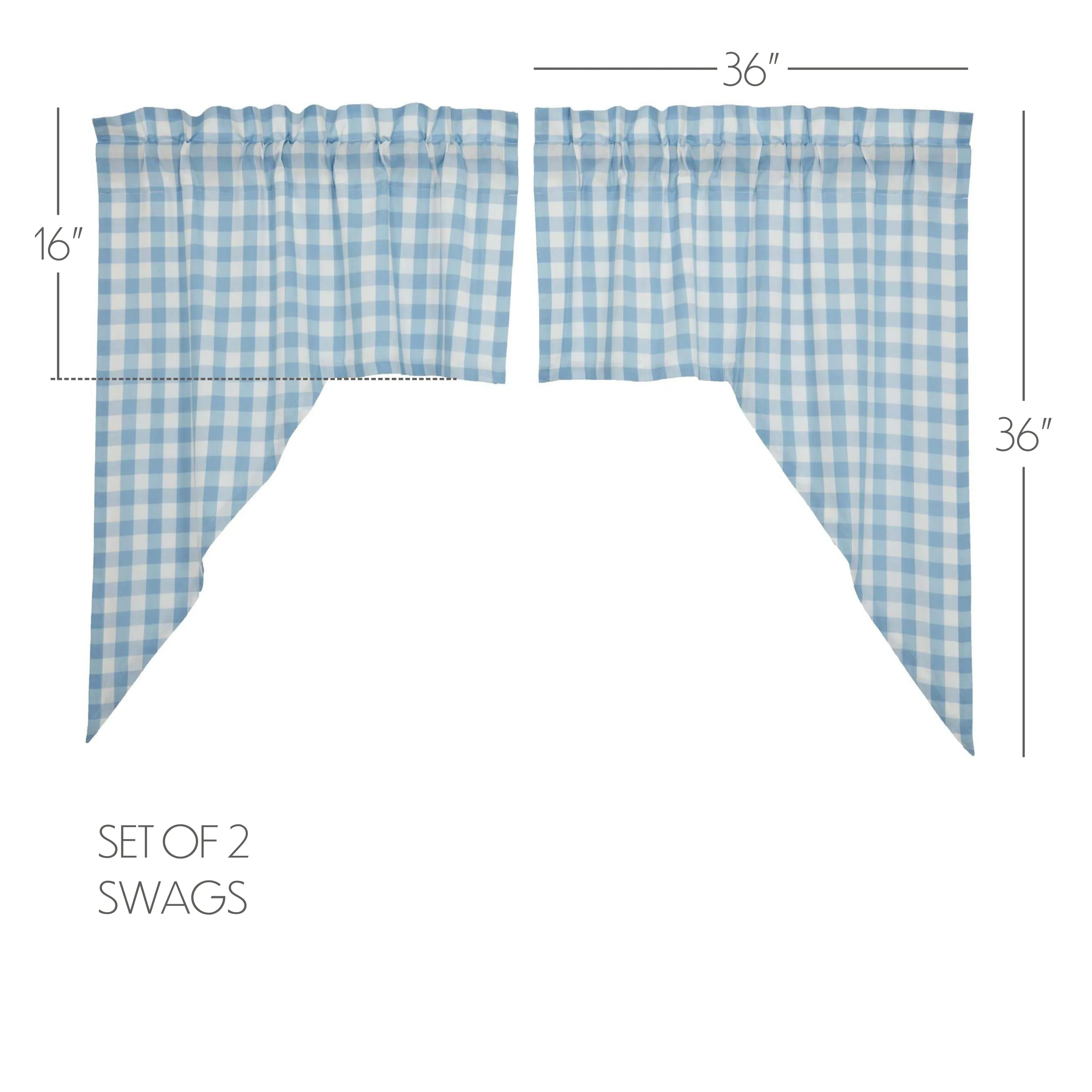 Annie Buffalo Check Swag Set of 2