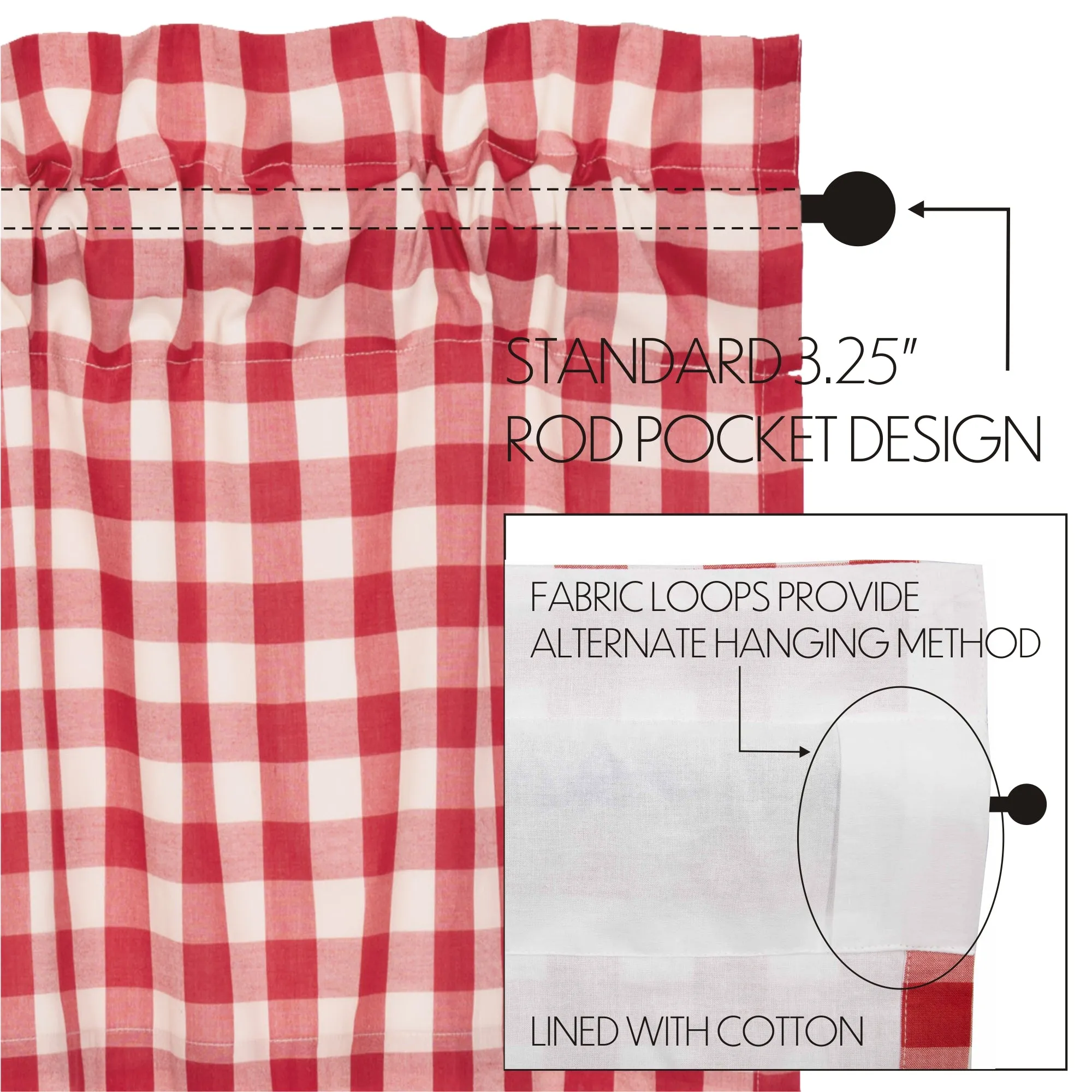 Annie Buffalo Check Swag Set of 2