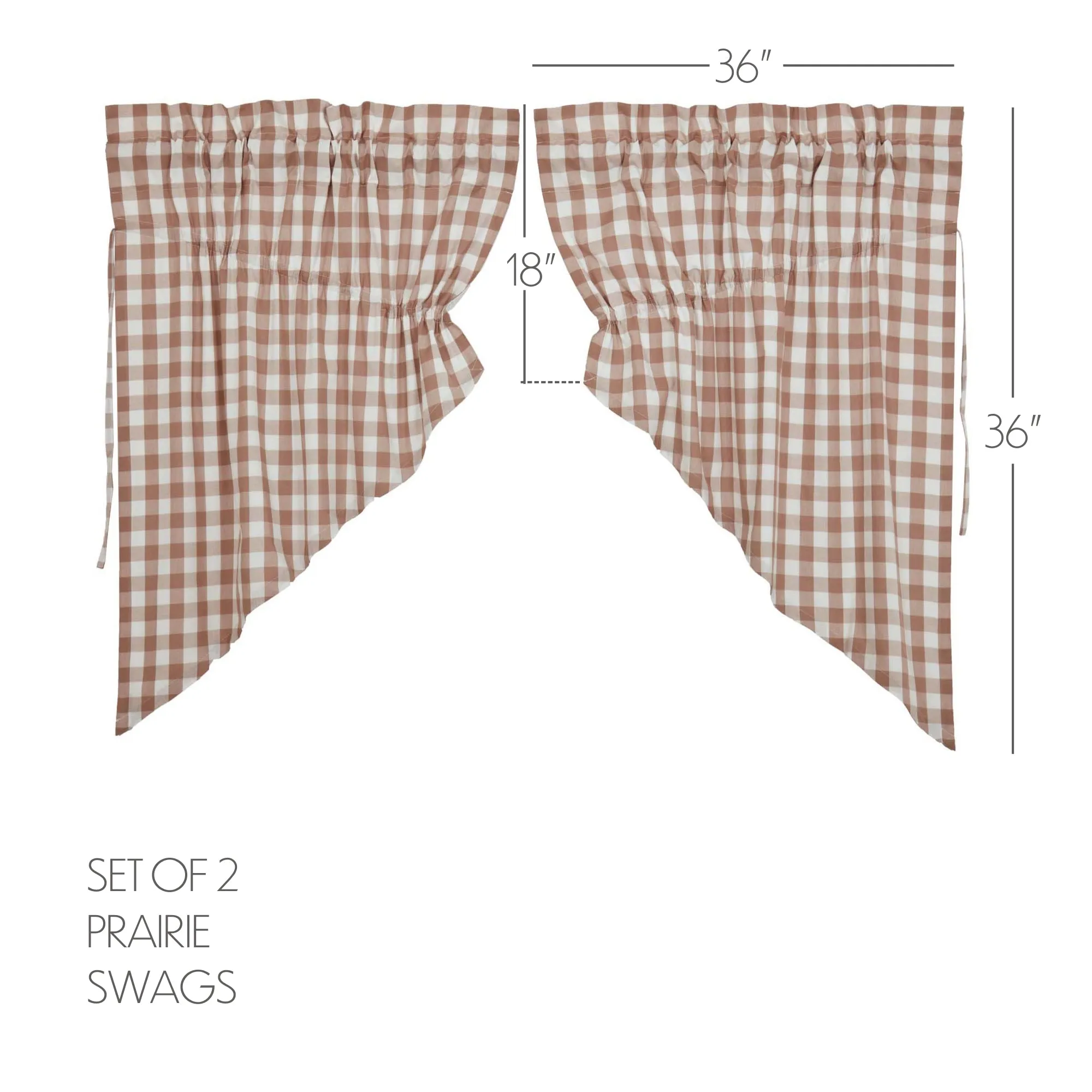 Annie Buffalo Check Swag Set of 2