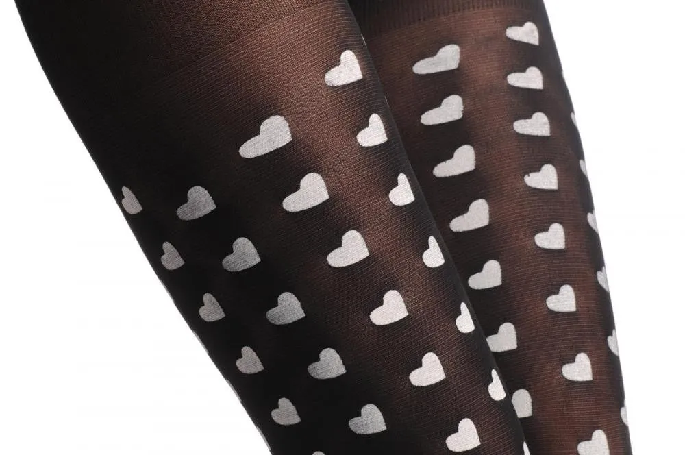 Black With White Hearts