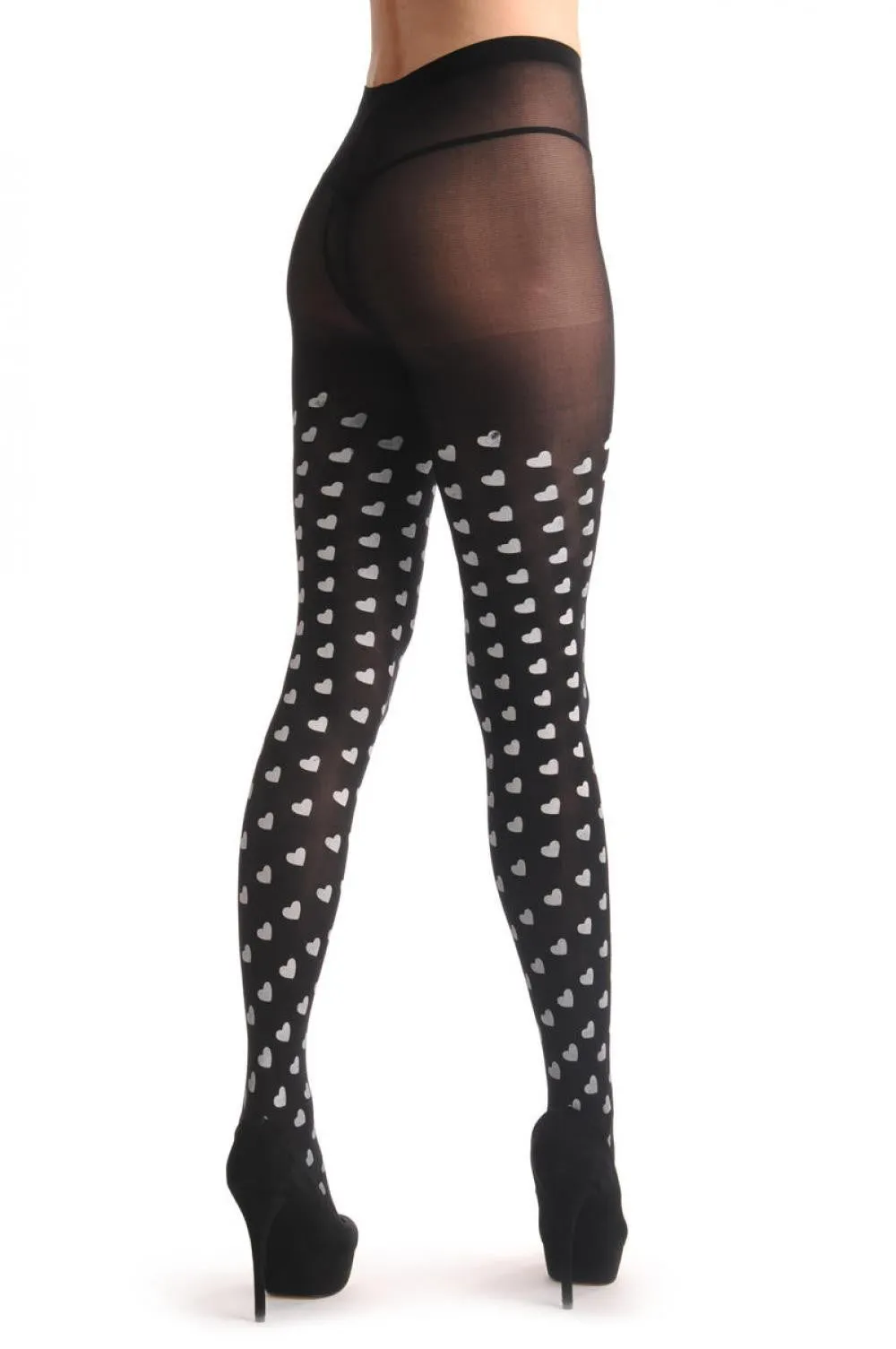 Black With White Hearts