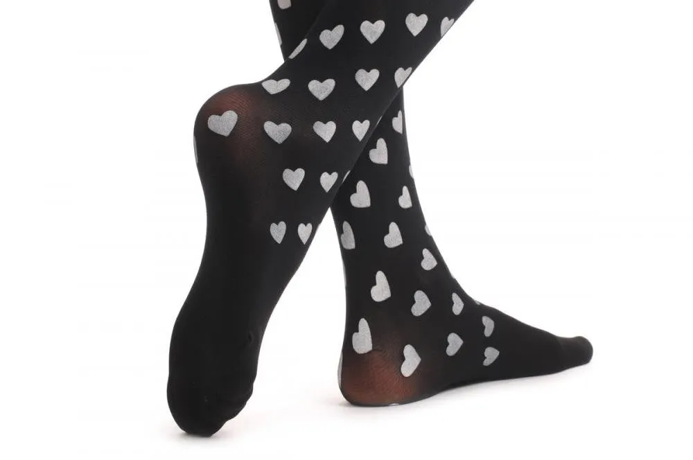 Black With White Hearts