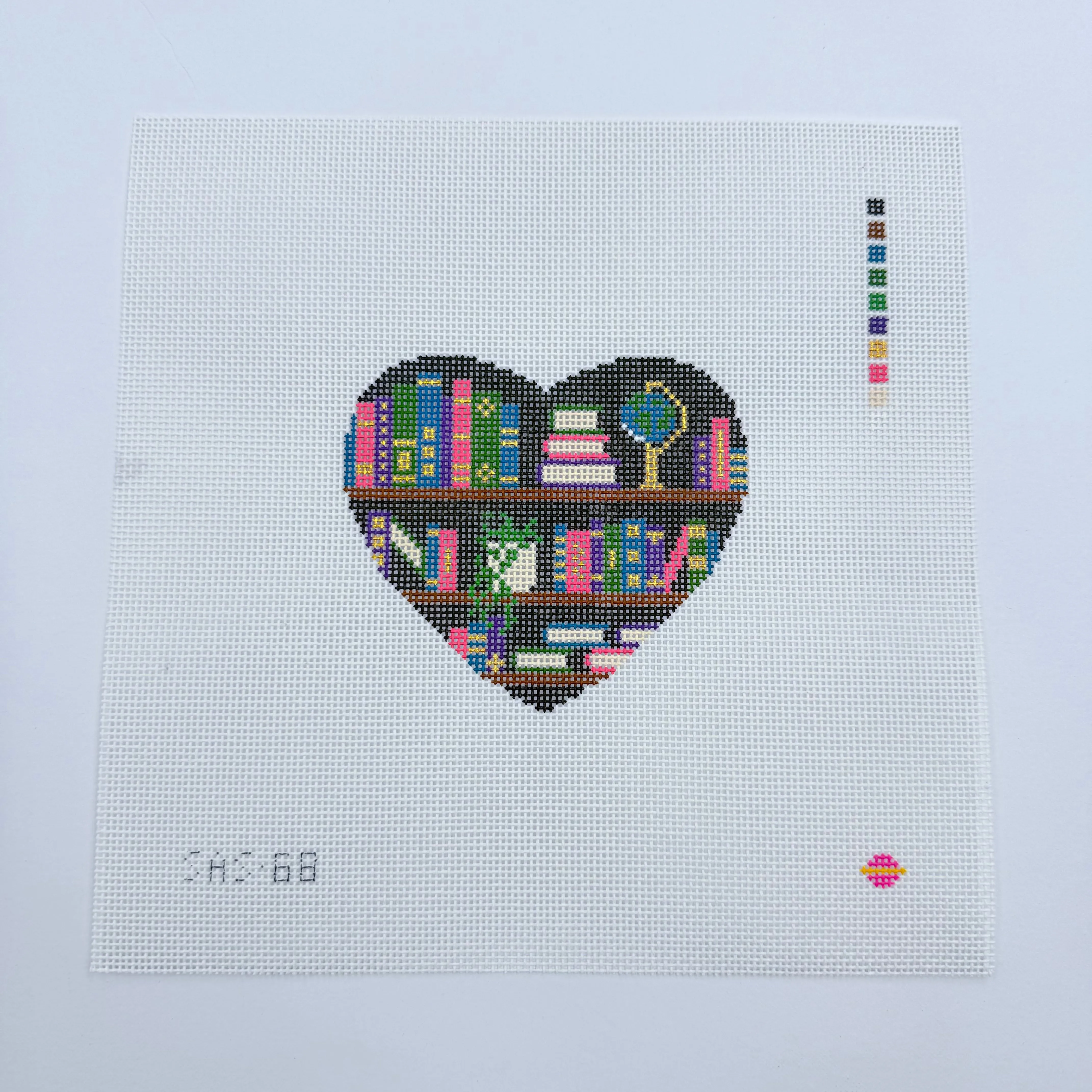 Bookish Heart Canvas