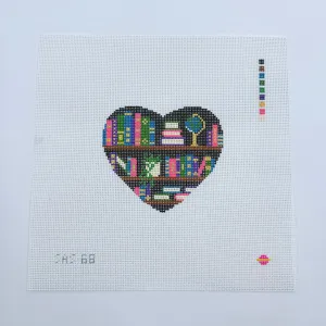 Bookish Heart Canvas