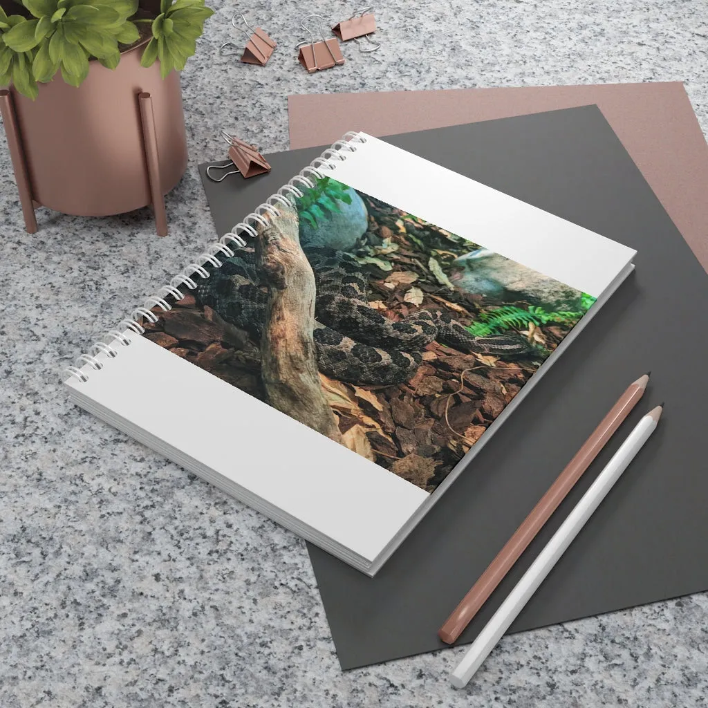 Brown Black Snake Spiral Notebook