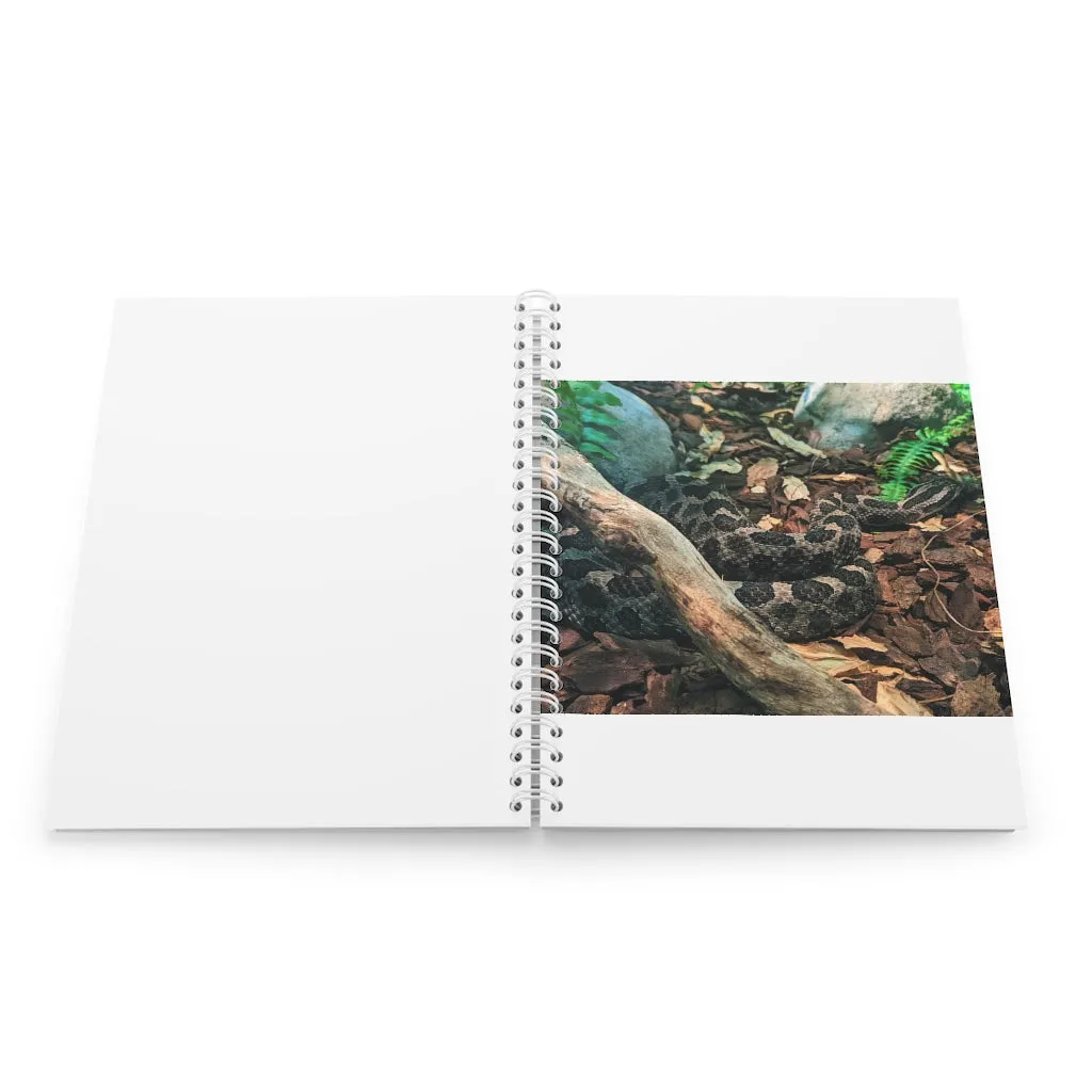 Brown Black Snake Spiral Notebook