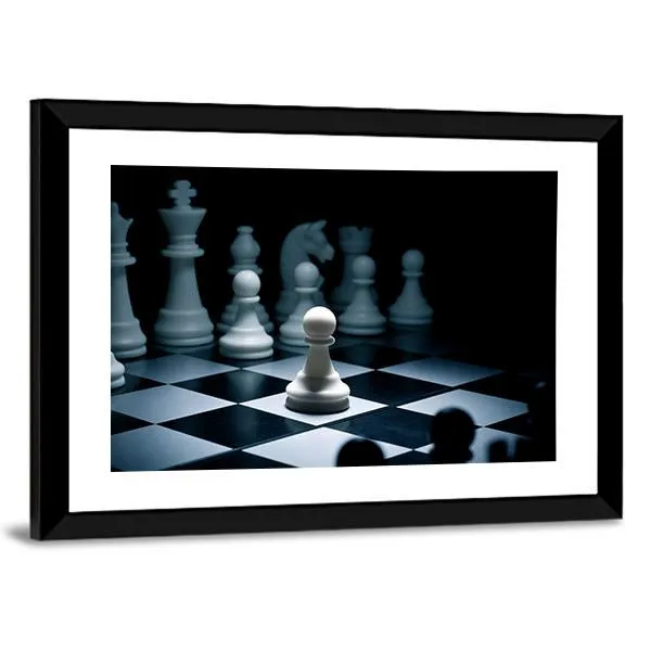Chess White Go The First Canvas Wall Art