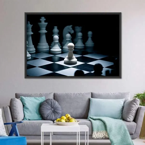 Chess White Go The First Canvas Wall Art