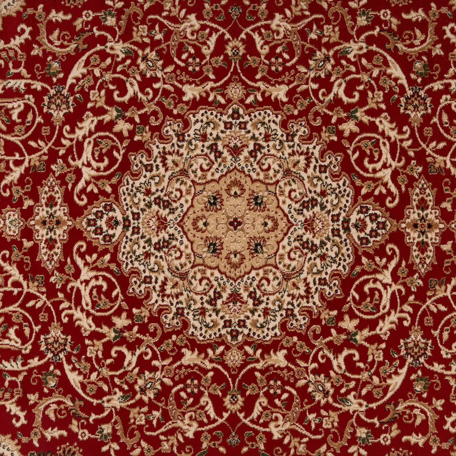Classic Red Medallion Runner Rug - Sonam