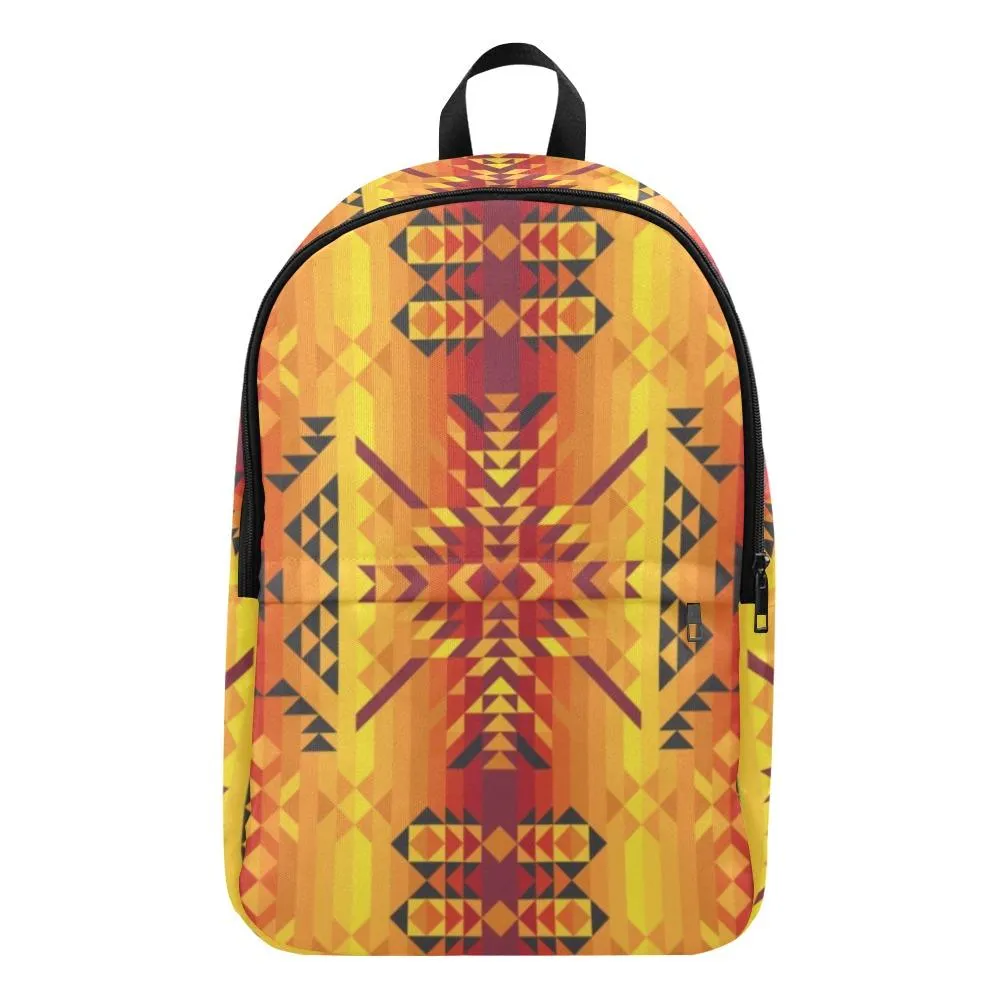 Desert Geo Yellow Red Backpack for Adult