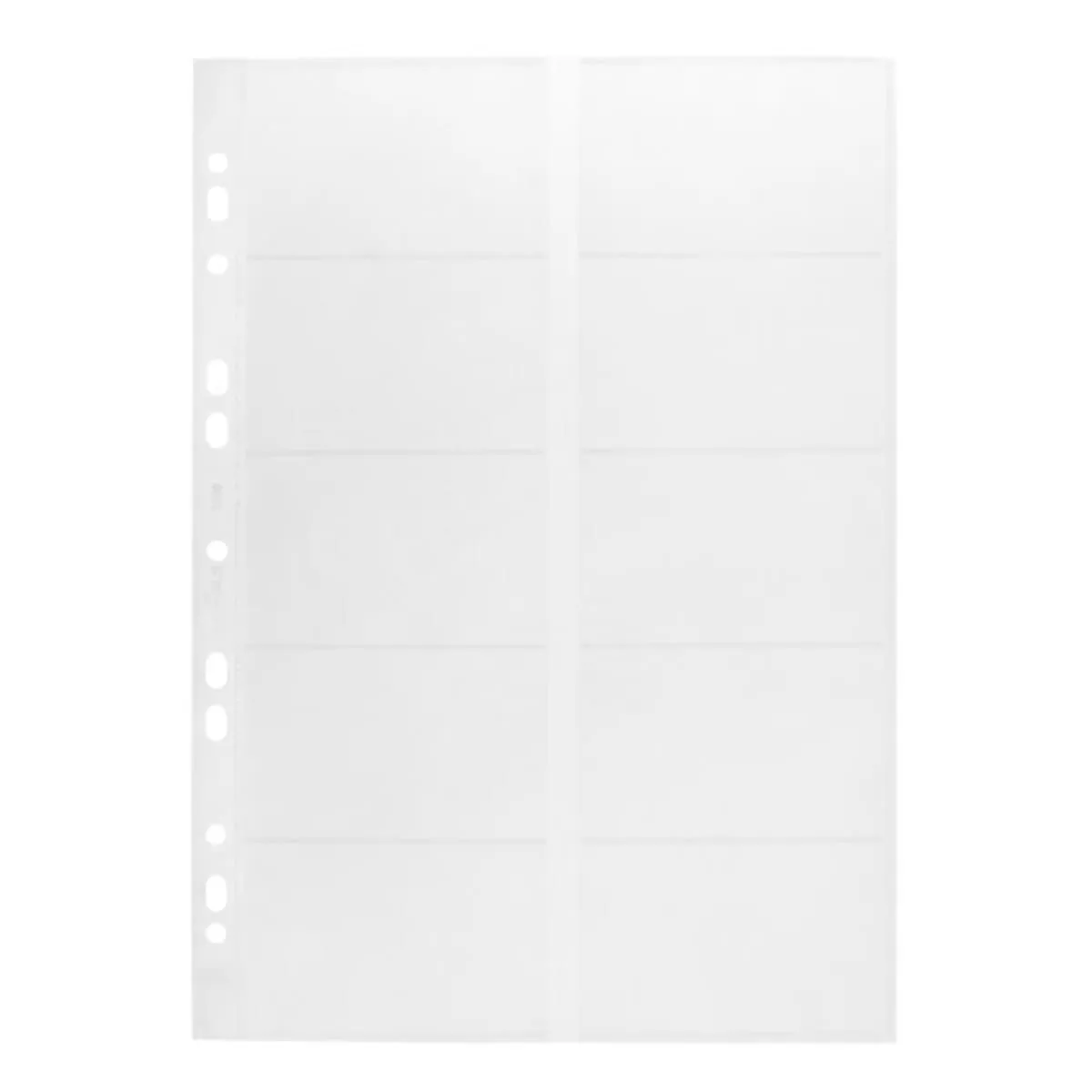 Durable Business Card Pockets A4, 10/pack