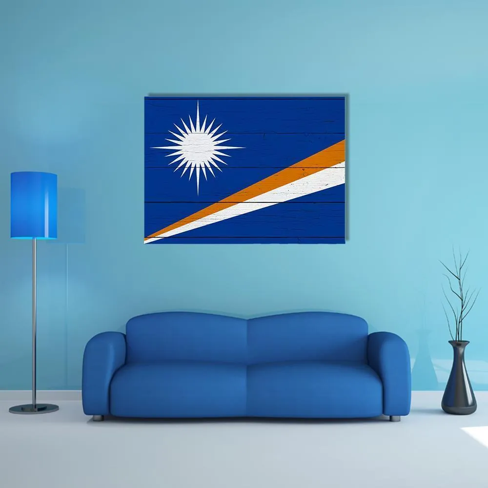 Flag Of The Marshall Islands Canvas Wall Art