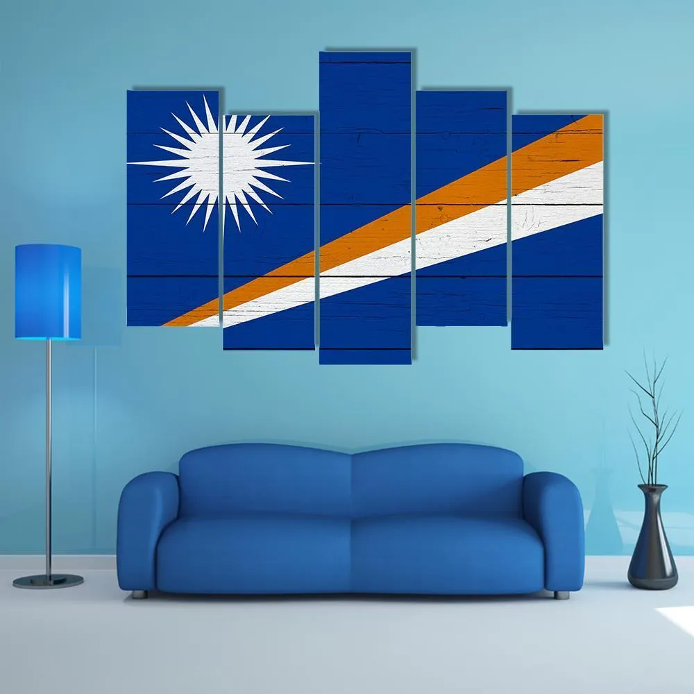 Flag Of The Marshall Islands Canvas Wall Art