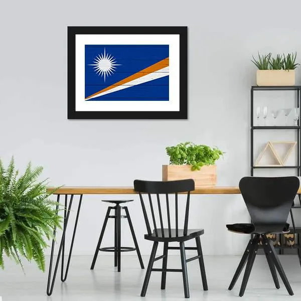 Flag Of The Marshall Islands Canvas Wall Art