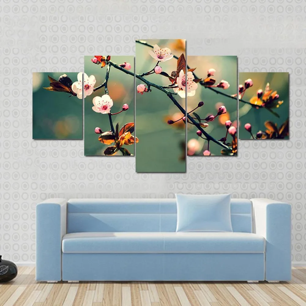 Flowering Japanese Cherry Canvas Wall Art