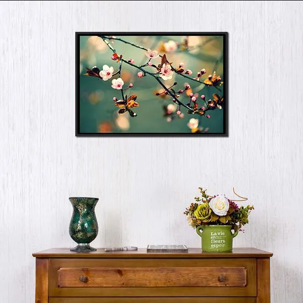 Flowering Japanese Cherry Canvas Wall Art