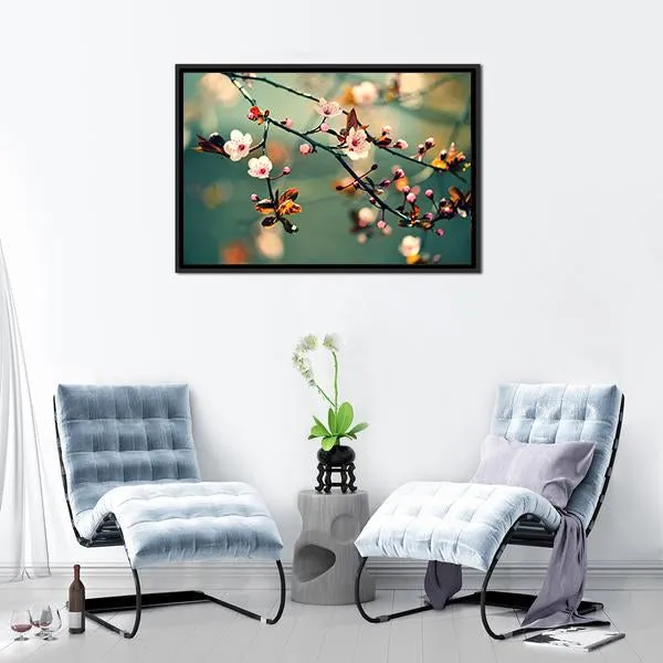 Flowering Japanese Cherry Canvas Wall Art