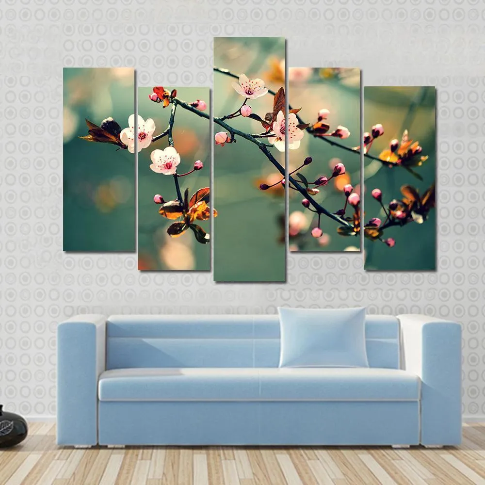 Flowering Japanese Cherry Canvas Wall Art