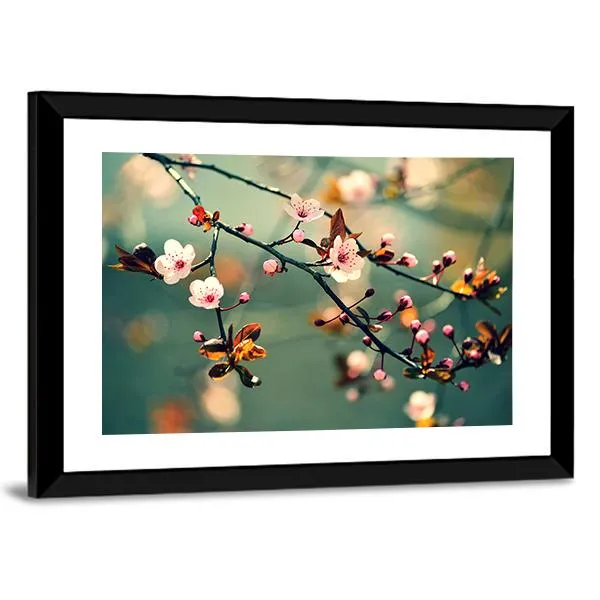 Flowering Japanese Cherry Canvas Wall Art