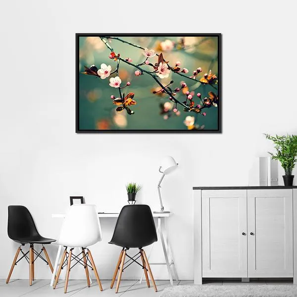 Flowering Japanese Cherry Canvas Wall Art