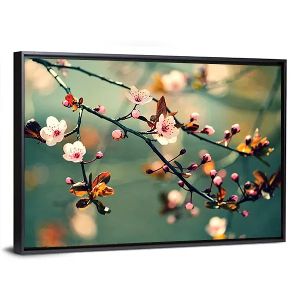 Flowering Japanese Cherry Canvas Wall Art