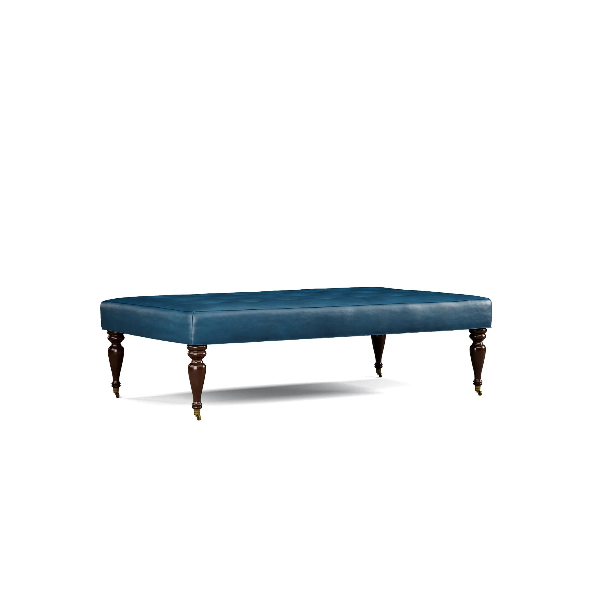 Fredric Leather Ottoman