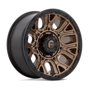 Fuel Traction Wheels Matte Bronze w/ Black Ring D826 | 2022-2025 Toyota Tundra (Multiple Size Options)