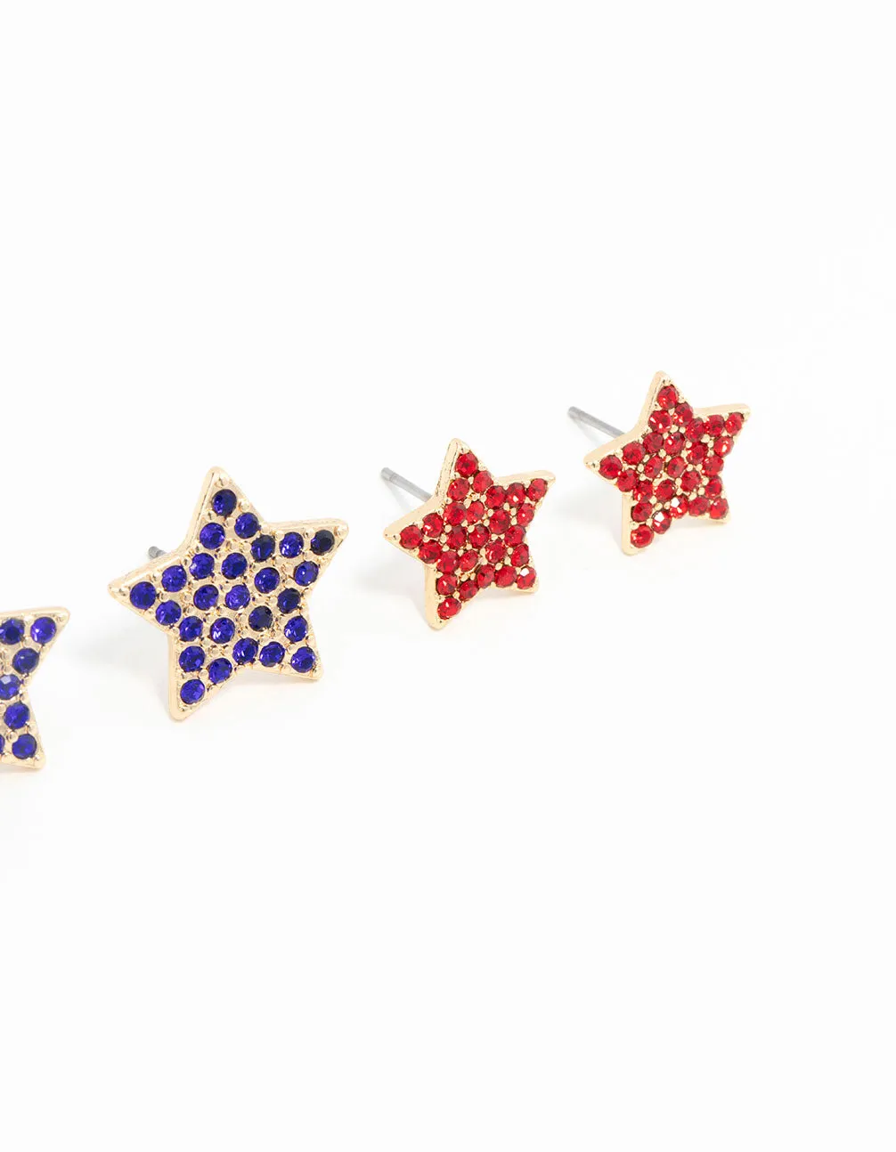 Gold Star Studs Multi Pack Earrings