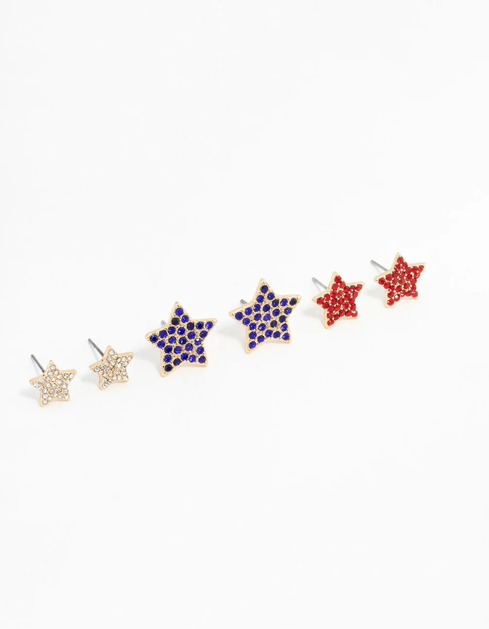 Gold Star Studs Multi Pack Earrings