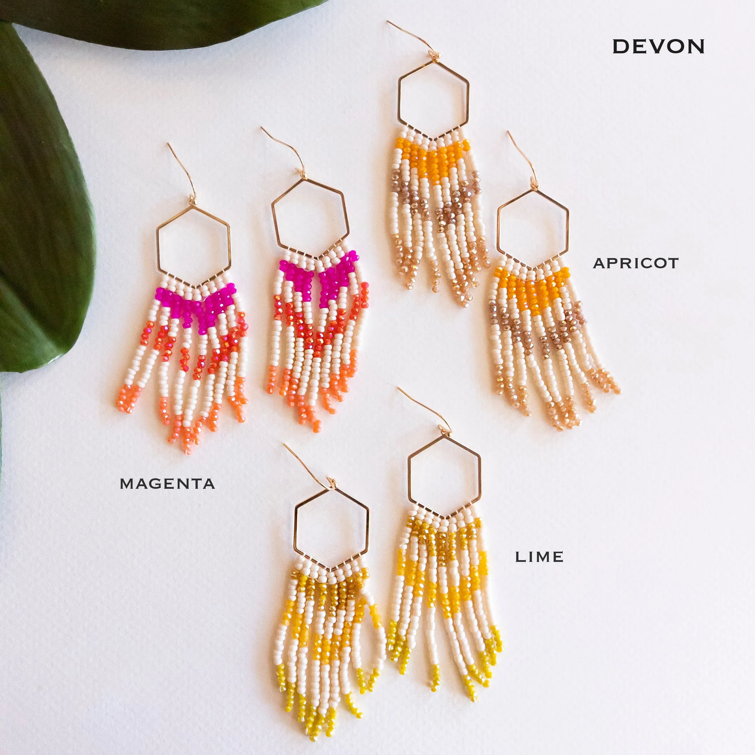 Hand Beaded Tassel Earrings | Colorful Boho Tribal Fringe Earrings | Handmade Beaded Tassels