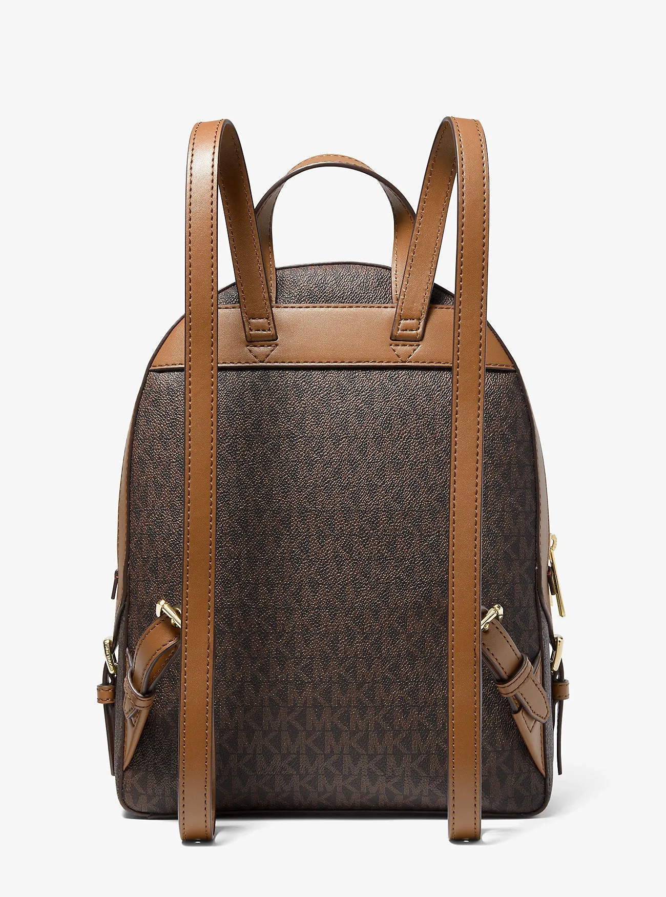 Jaycee Medium Michael Kors Logo Backpack, Brown