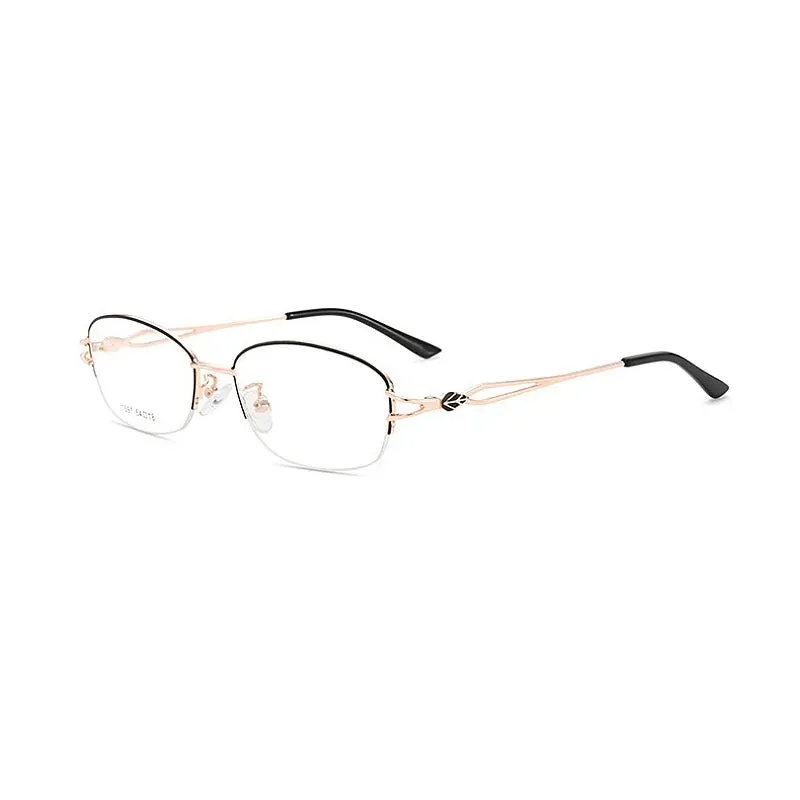 KatKani Women's Semi Rim Square Alloy Eyeglasses 1597