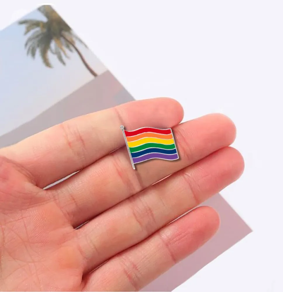 Large Rainbow Flag Pins