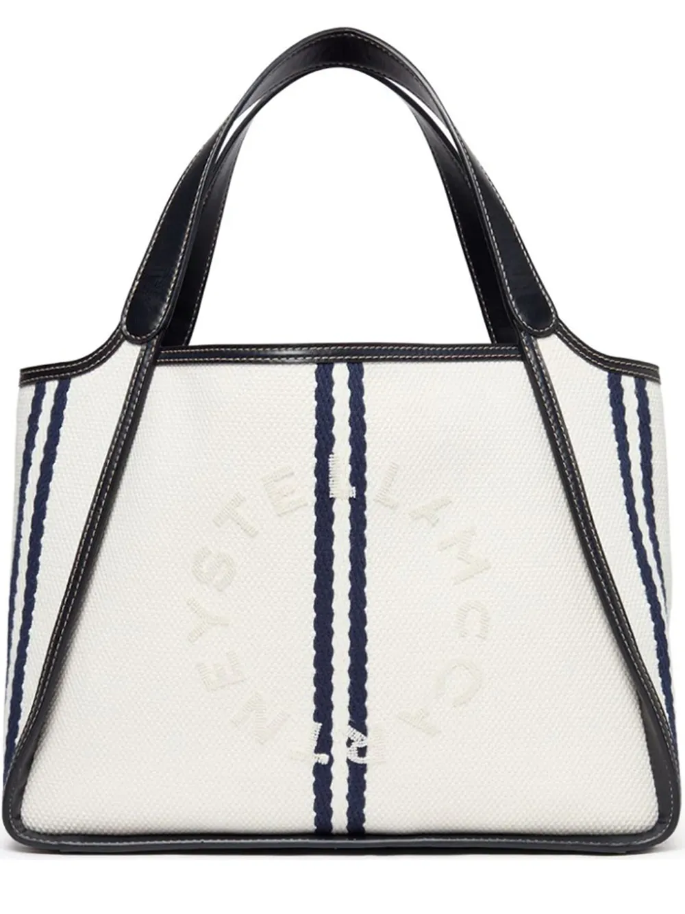 Logo Tote Eco Striped Cotton