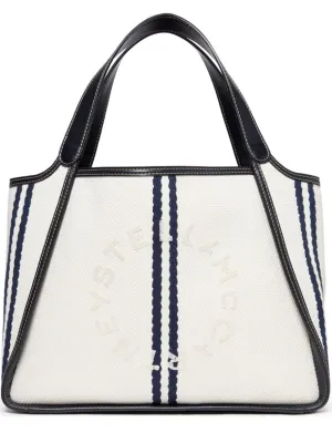 Logo Tote Eco Striped Cotton