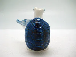 Miniature Musical  Turtle With Violin Delft Blue